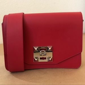 NWT - Salar -  Niky Basic Shoulder Bag - IN RED